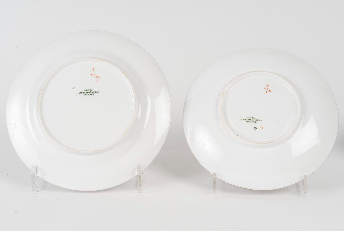 SixTasses thé + Six Assiettes gâteaux  "Spode Copeland " XIXème siècle-photo-2