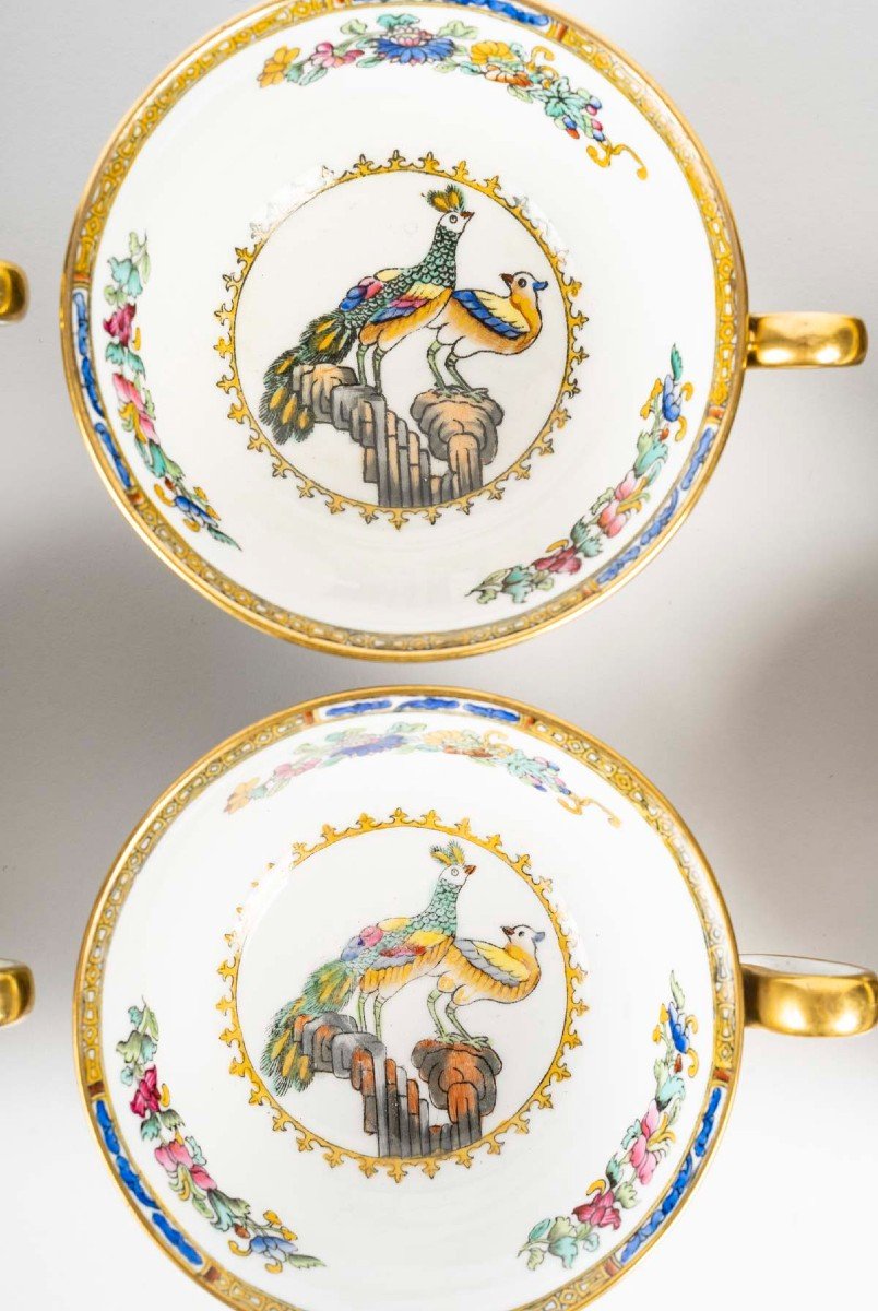 SixTasses thé + Six Assiettes gâteaux  "Spode Copeland " XIXème siècle-photo-4