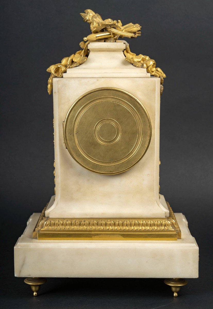 Borne Clock "charles Le Roy In Paris St Louis XVI (white And Gold)-photo-3