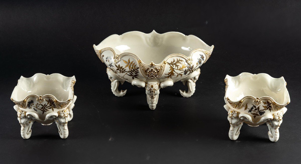 Three Elephant Cups (royal Worcester)