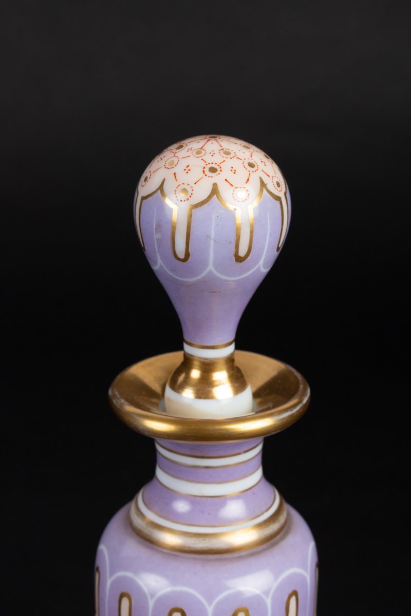 Mid XIXth Opaline Perfume Bottle-photo-2