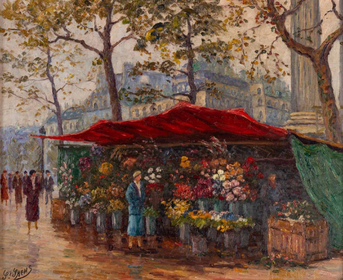 Charles Camille Saint-saens "the Flower Merchant" XIXth-photo-2