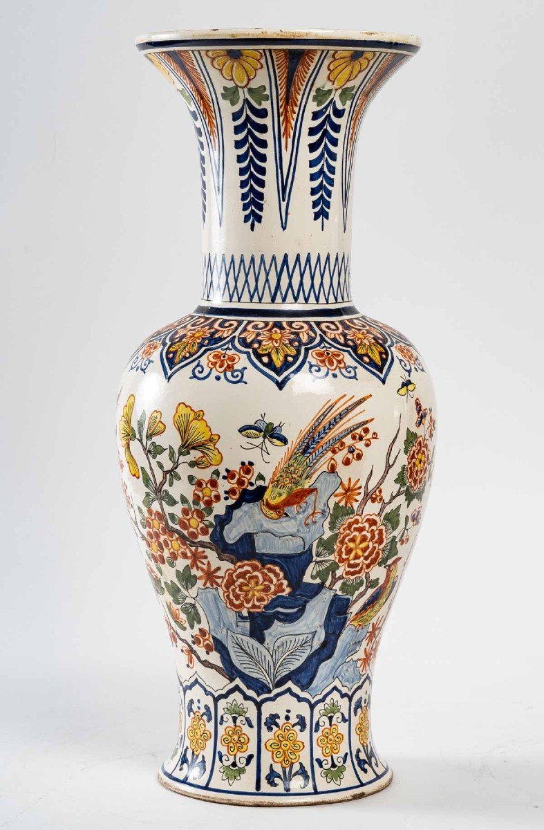 Polychrome Delft Vase