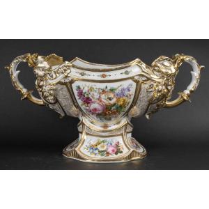 Grande Coupe "Porcelaine de Paris 1860 "
