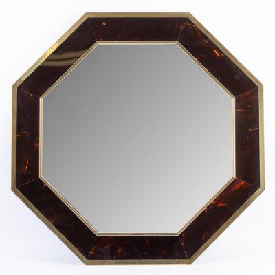 1960s Octagonal Mirror