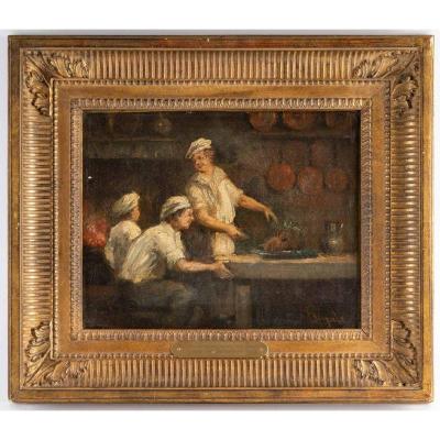 Three Cooks French School XIXth