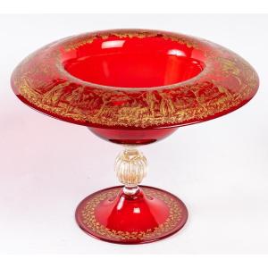Large Red Venice Cup Period 1920