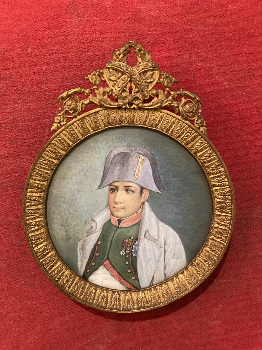 Portrait Of Napoleon. Miniature