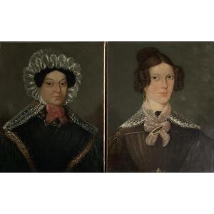 Pair Of 19th Century Portraits