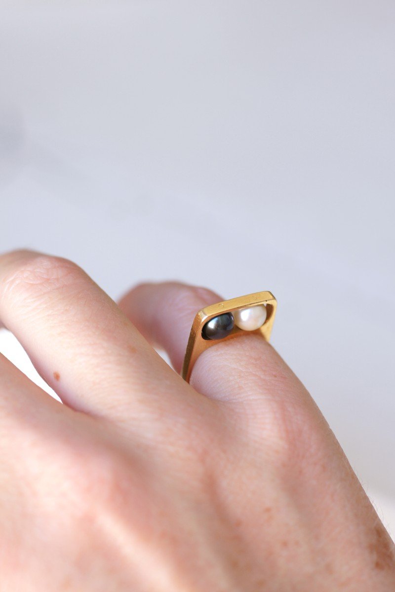 Bague Deux Perles Dinh Van Pour Pierre Cardin-photo-5