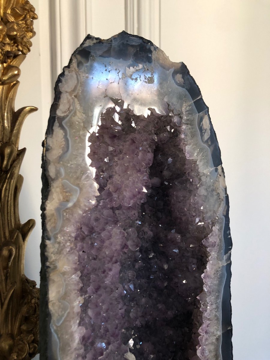 Geode Amethyst Stone Collection Decoration Decorator -photo-2