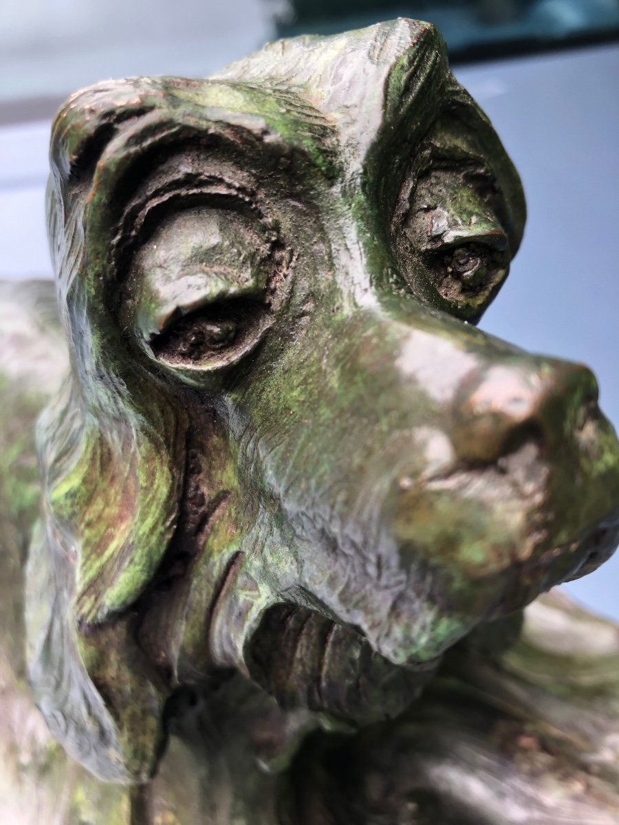 Bronze Sculpture Chien José Maria David Sculpteur-photo-2