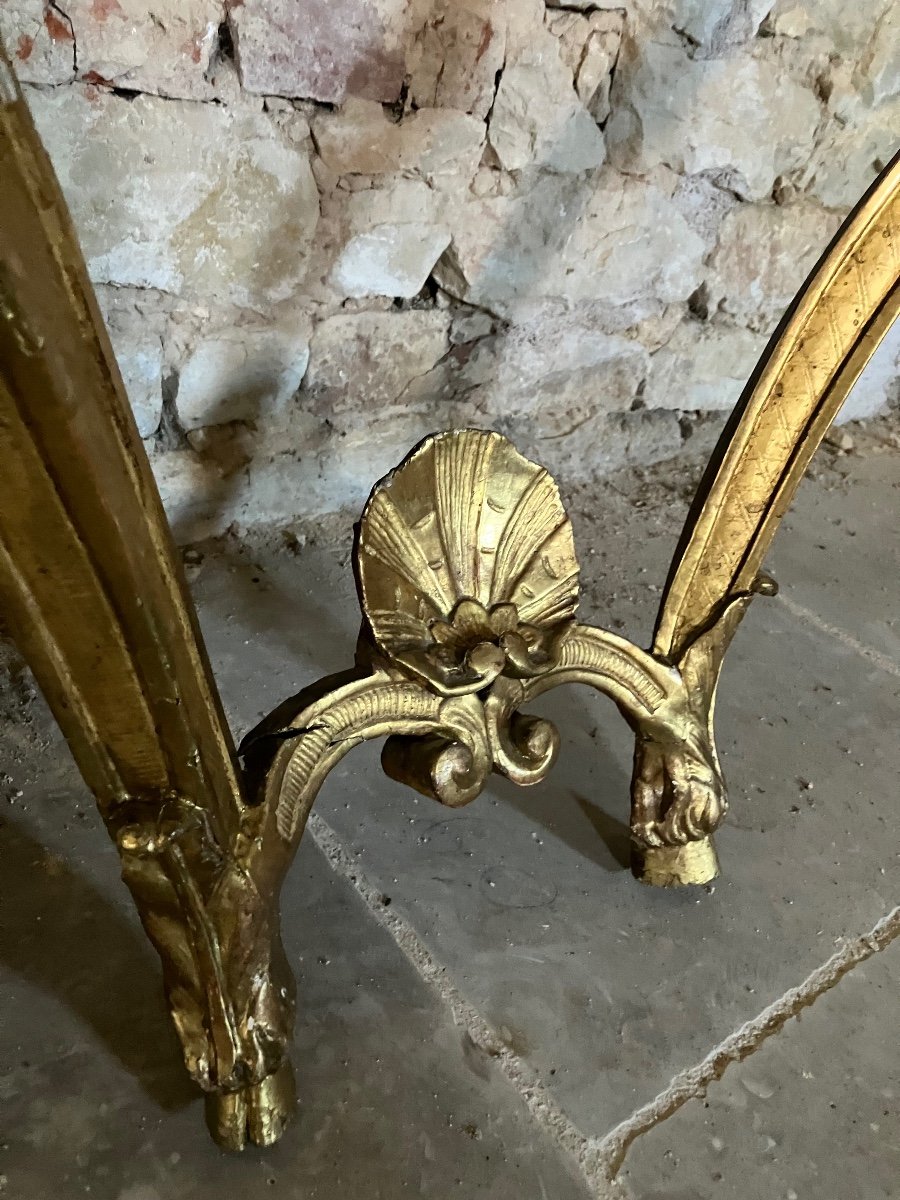  Louis XIV Console In Gilded Wood Furniture -photo-6