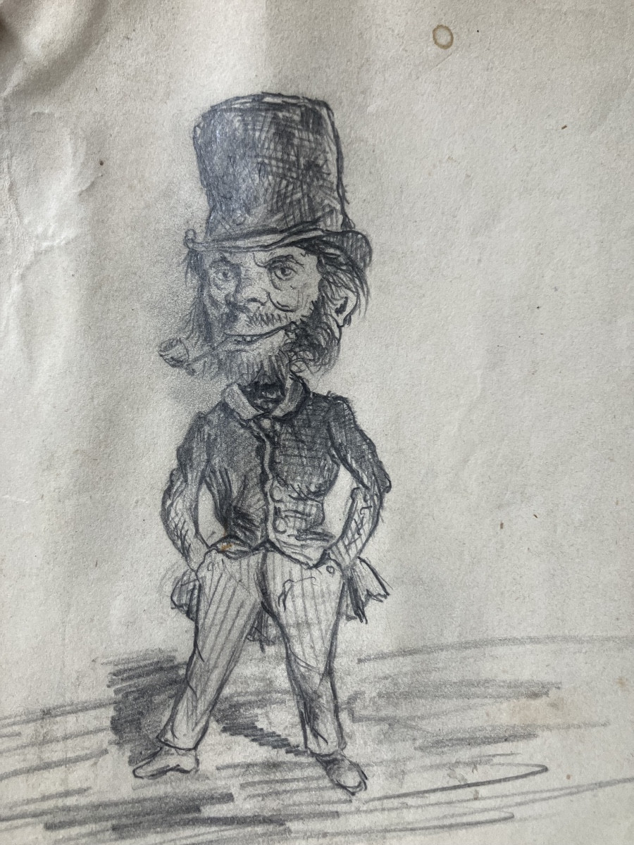 Honoré Daumier Caricature Dessin Portrait -photo-1