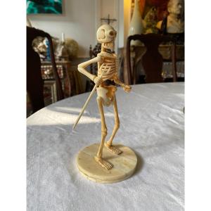Squelette Cabinet De Curiosité Art Du Japon Miniature Asie Japaness Sculpture 