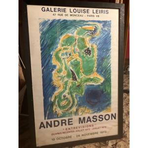 André Masson Poster Galerie Louise Leiris Entrevisions 