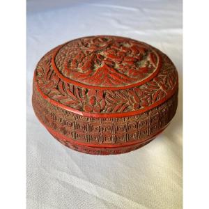 Cinnabar Lacquered Box China Asia 