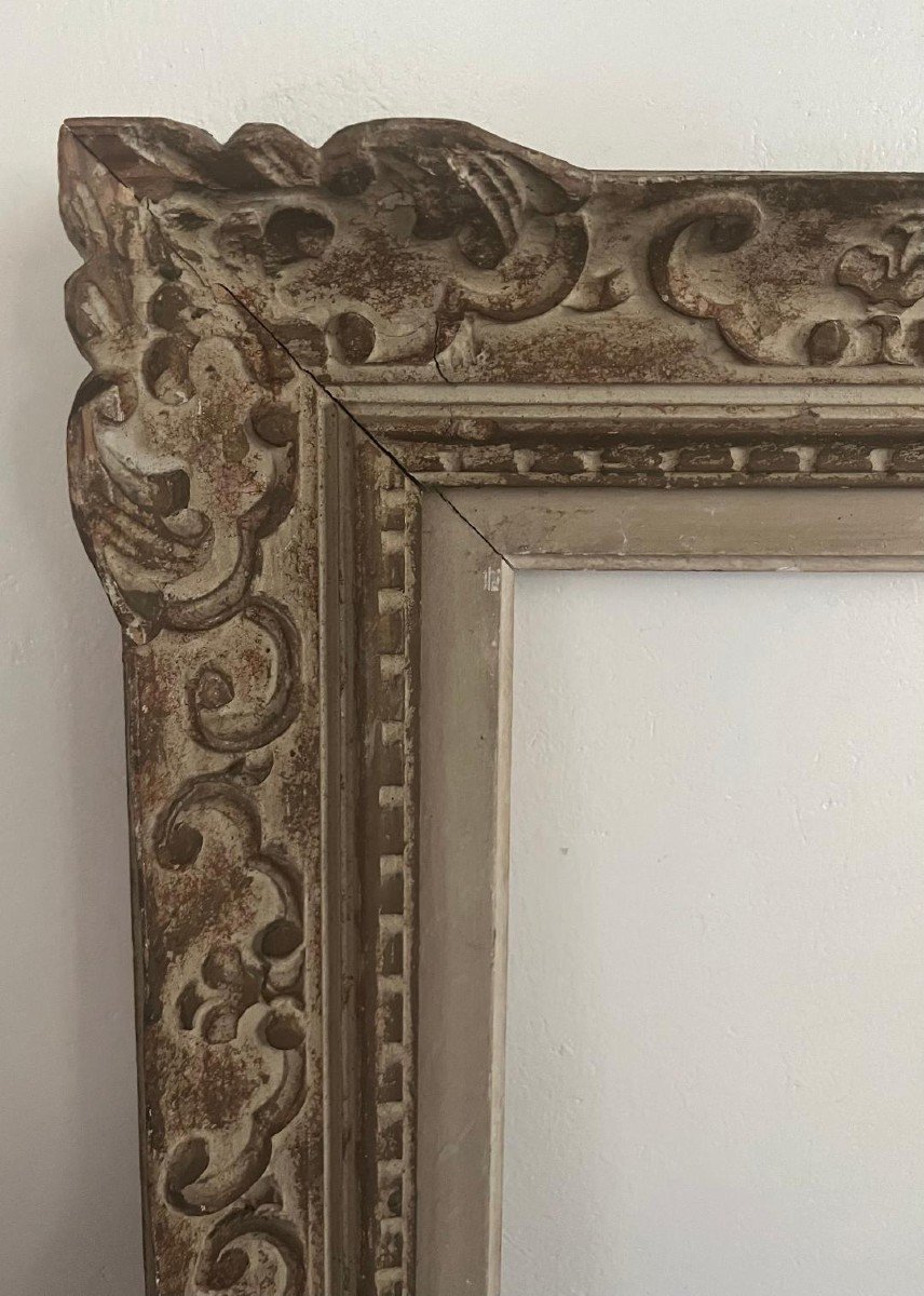 Old Carved Wooden Frame Montparnasse Standard Format 10 F 55 Cm X 46 Cm-photo-3