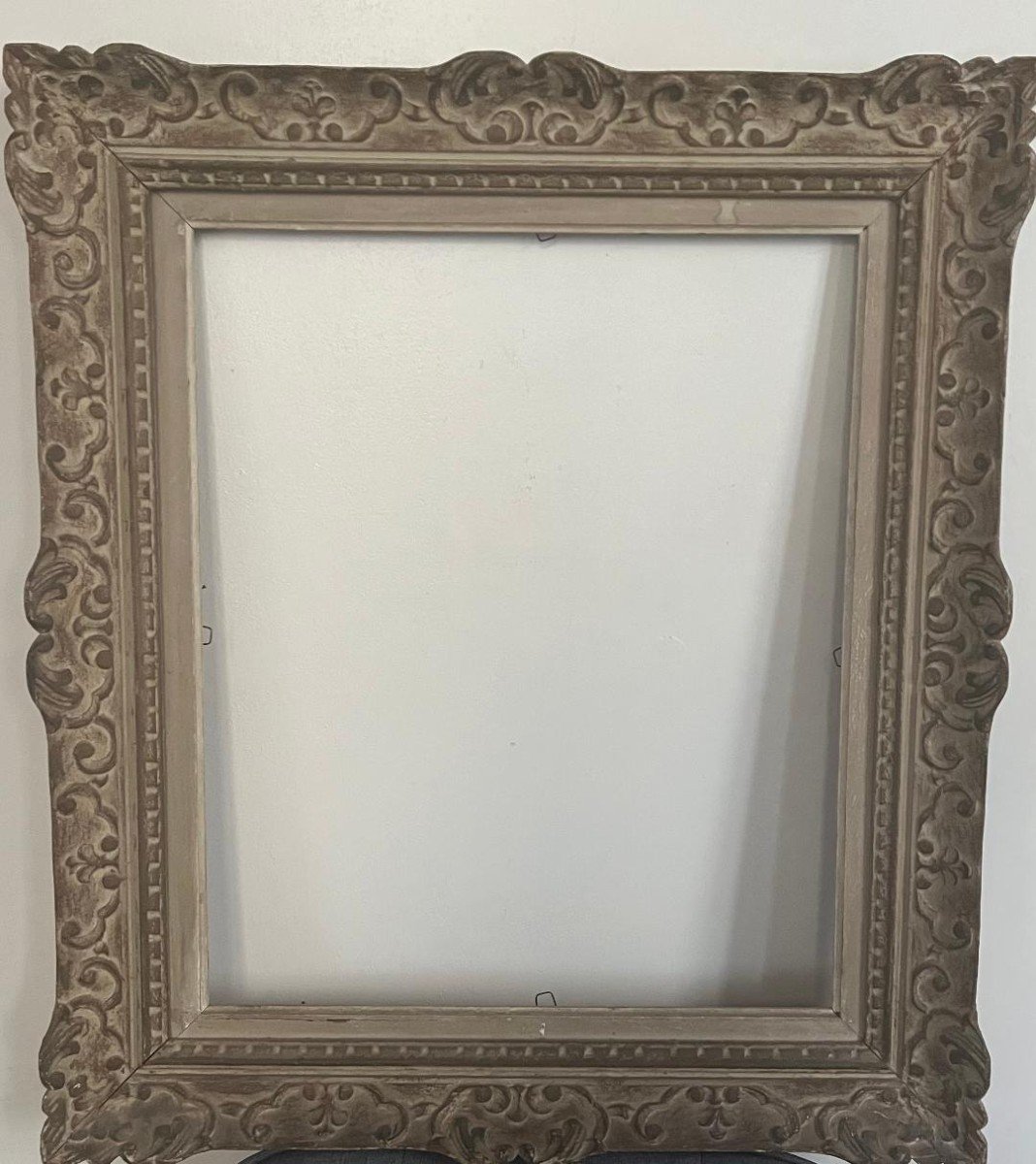 Old Carved Wooden Frame Montparnasse Standard Format 10 F 55 Cm X 46 Cm