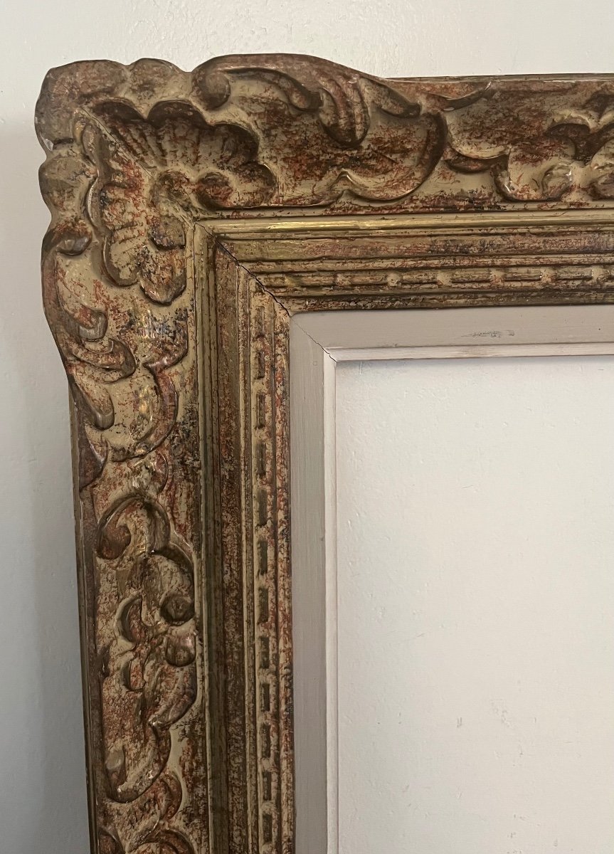 Old Montparnasse Frame Standard Format 15 P Rebate 65 Cm X 50 Cm Good Original Condition.-photo-2