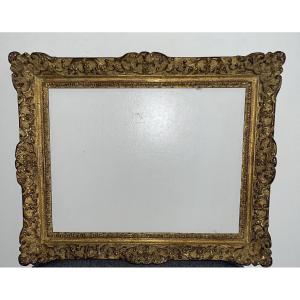 Old Golden Carved Wood Frame Montparnasse Style Decor Berain 6f 41 Cm X 33 Cm