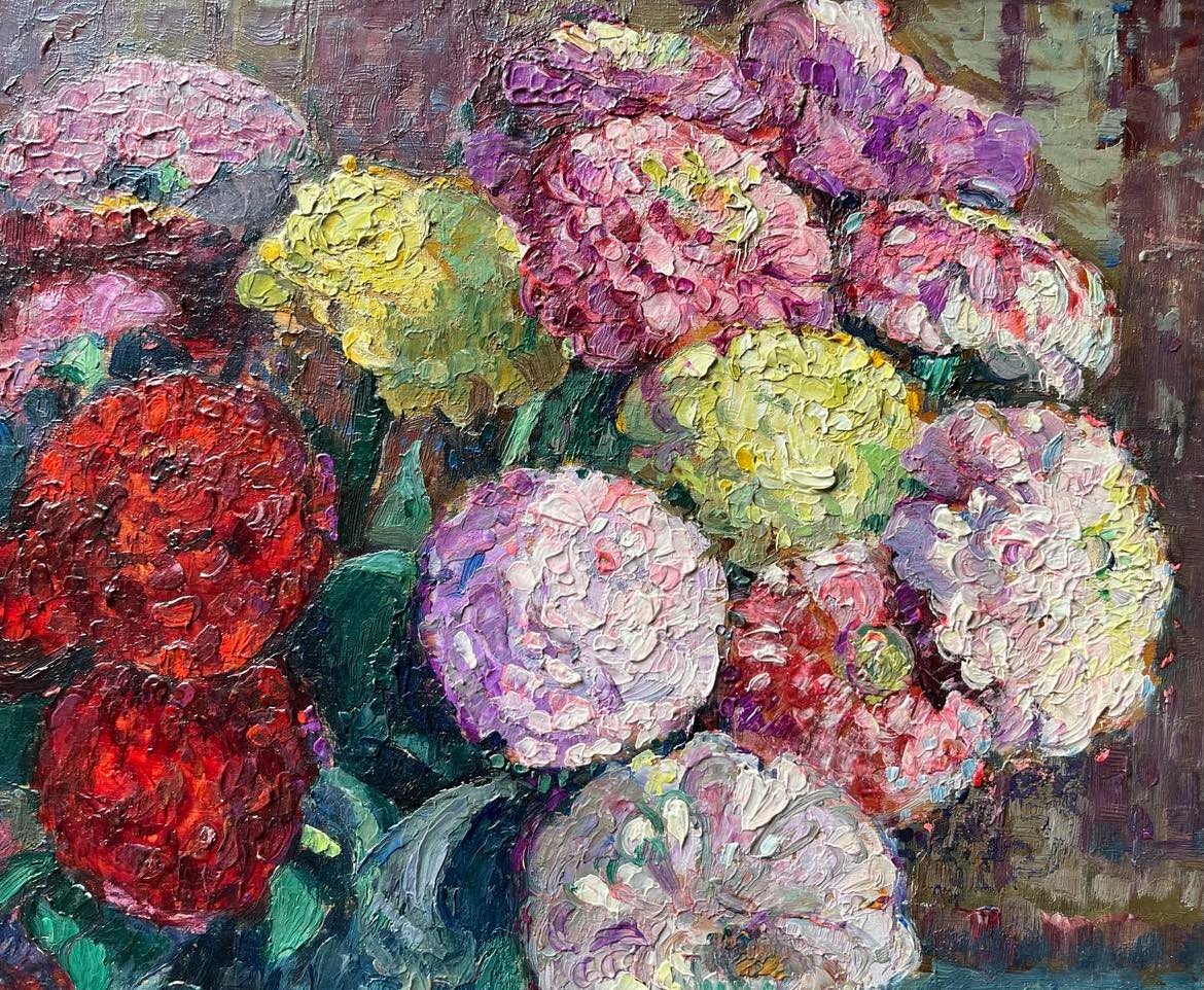 Pierre Gaston RIGAUD (1874 - 1939) "Vase de fleurs" HSP SBG et datée 1922 - 37x46 cm -photo-3