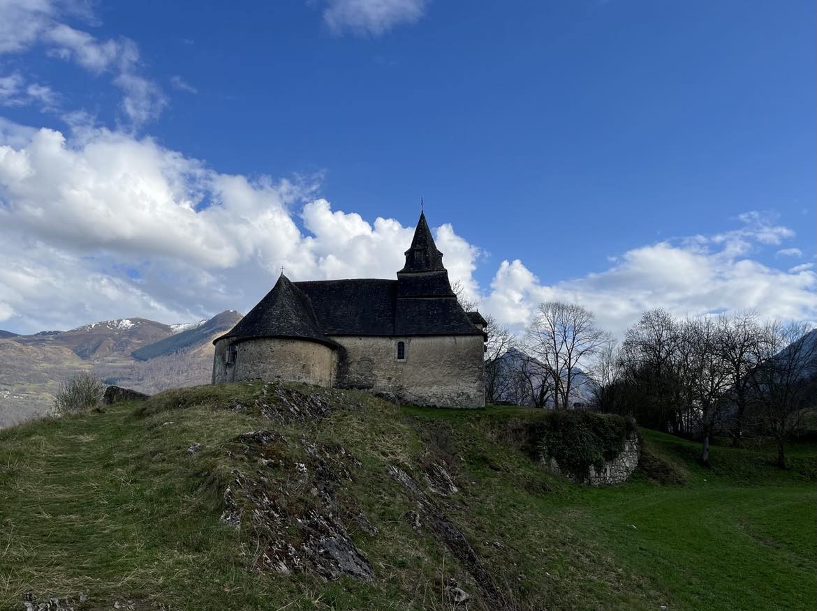 Raoul Quenioux (1865 – 1949) Notre-dame De Pietat Chapel In Saint Savin-pyrénées - Panel 27x41-photo-4