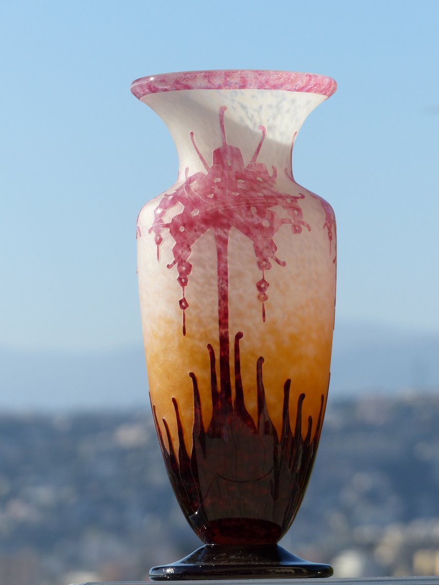 Le Verre Français Schneider - Vase Art Deco -photo-4