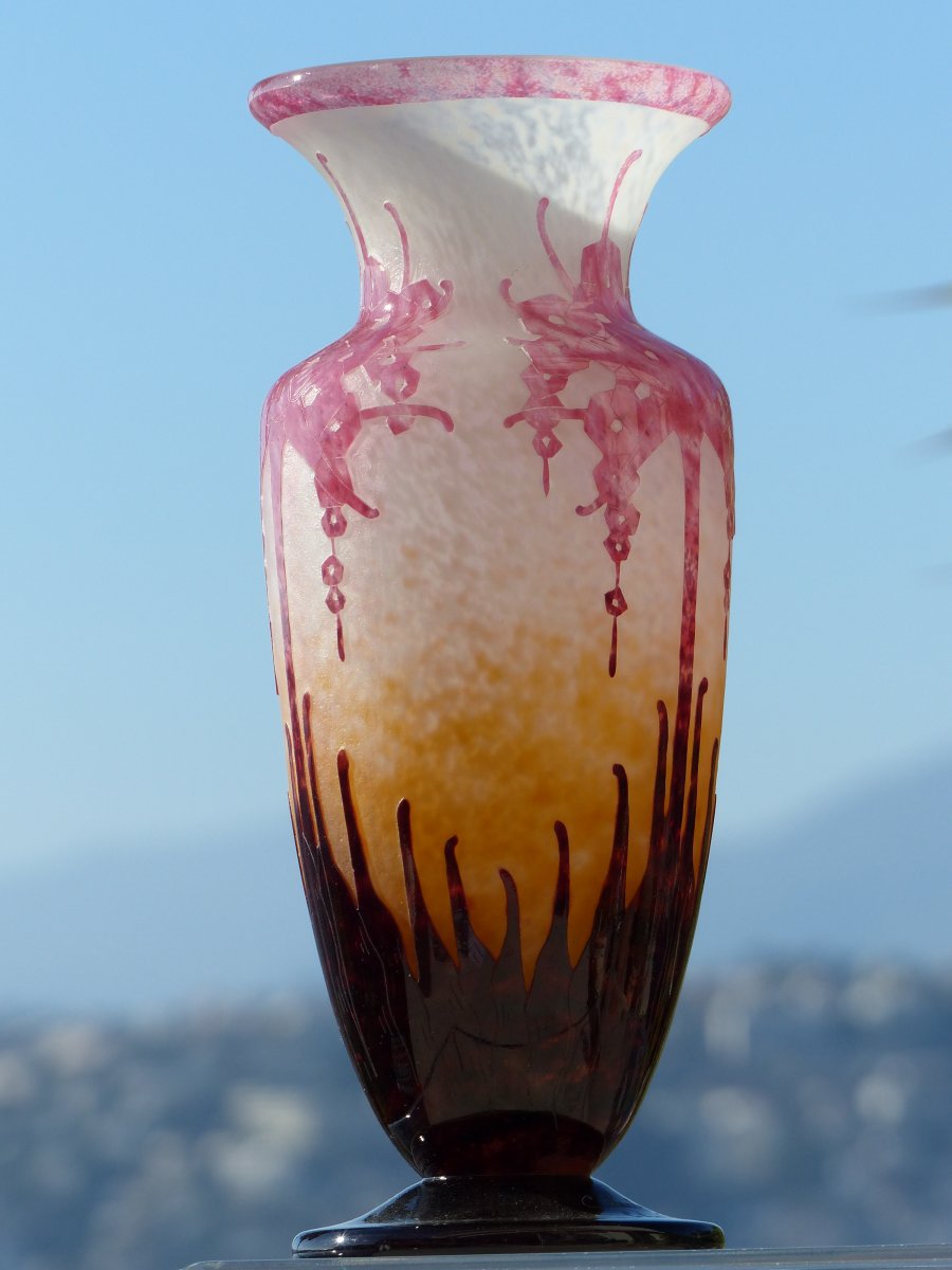 Le Verre Français Schneider - Vase Art Deco -photo-5