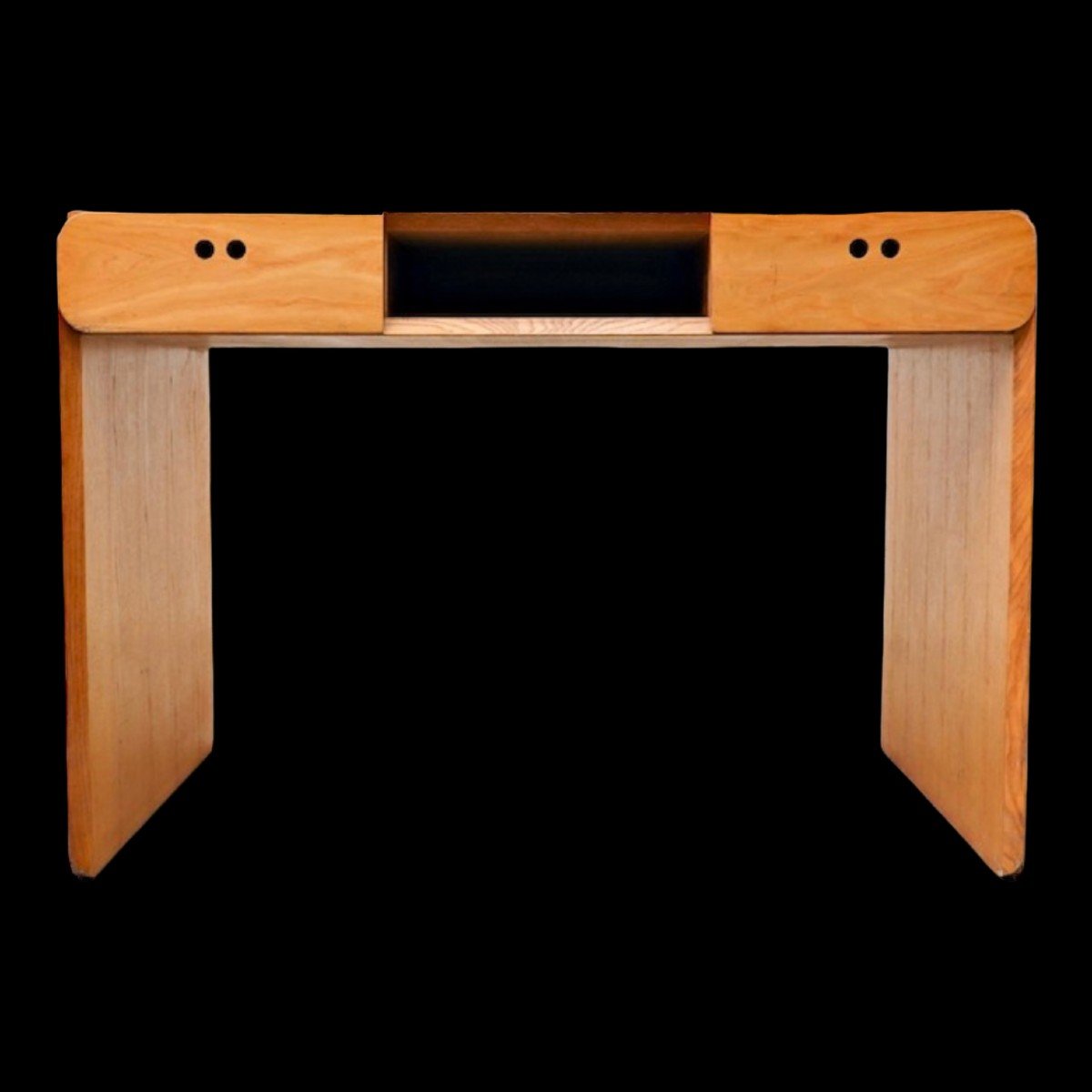 Derk Jan De Vries, Desk / Dressing Table In Beech, Modernist Design, Ca 1980s-photo-3