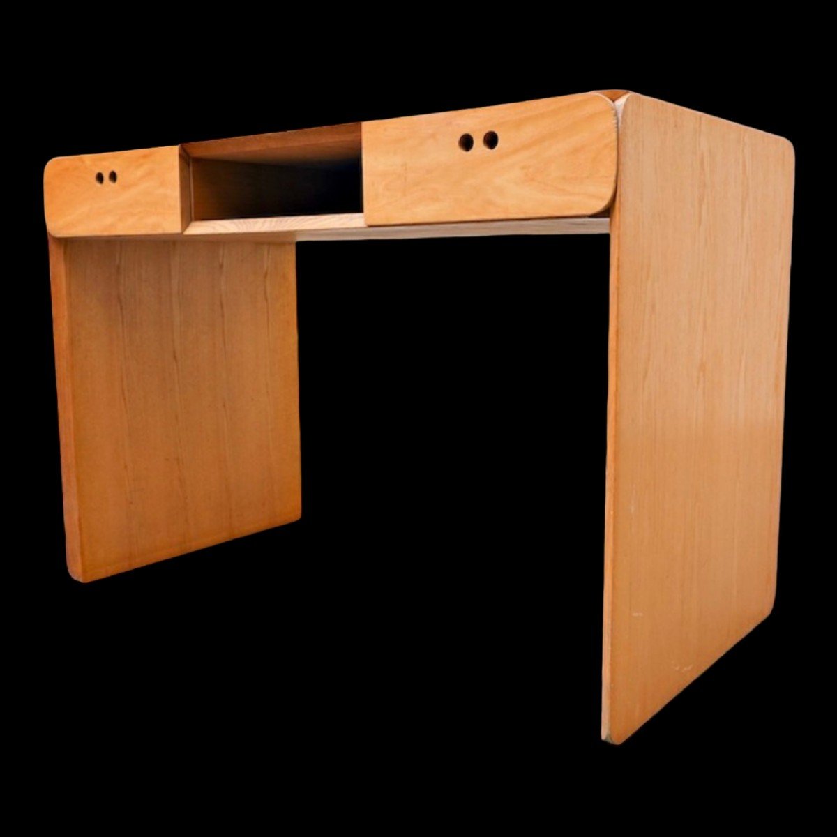 Derk Jan De Vries, Desk / Dressing Table In Beech, Modernist Design, Ca 1980s