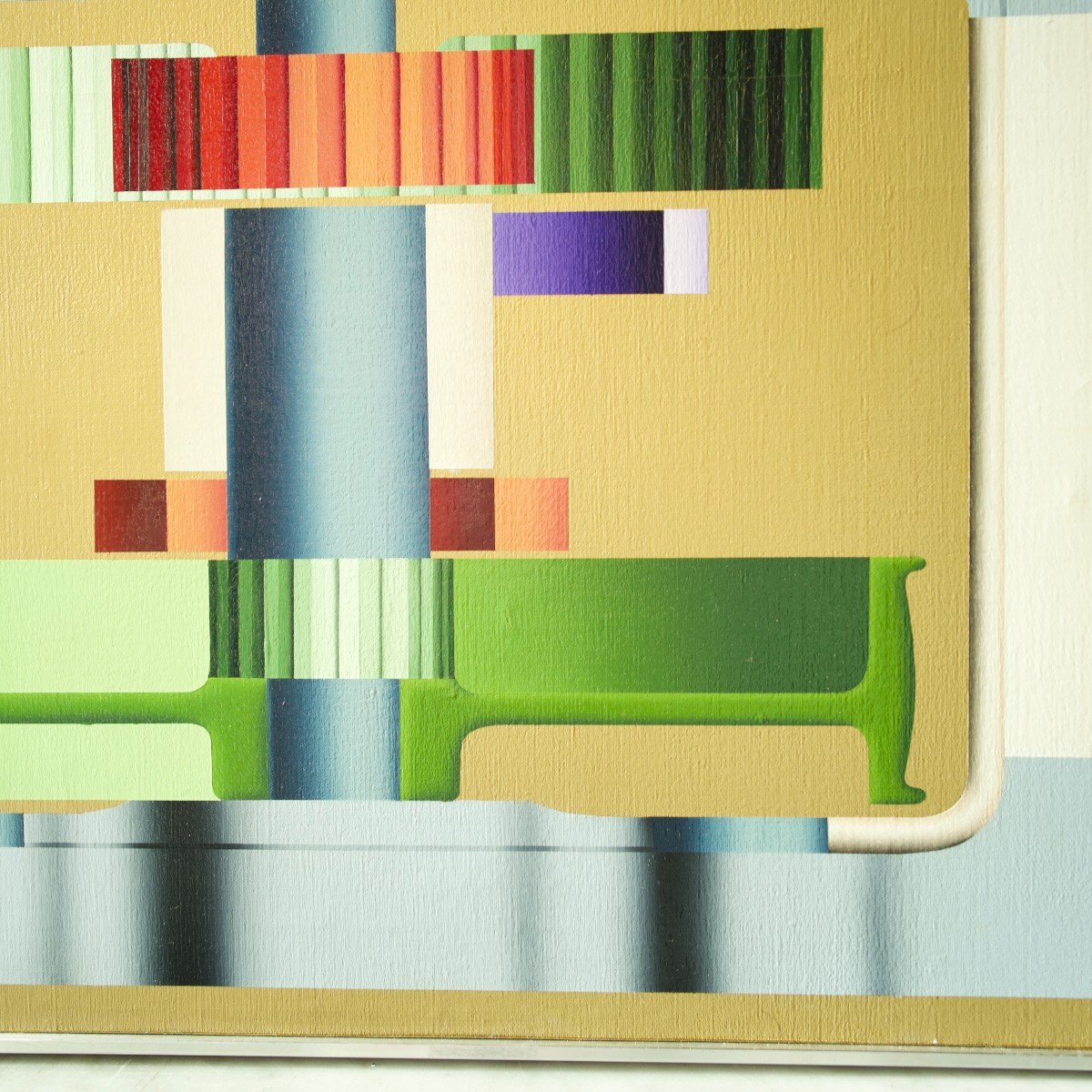 Roger Nellens "le Cyclope 1977 - Les Machines Imaginaires" Peinture Moderniste, Huile Sur Toile-photo-4