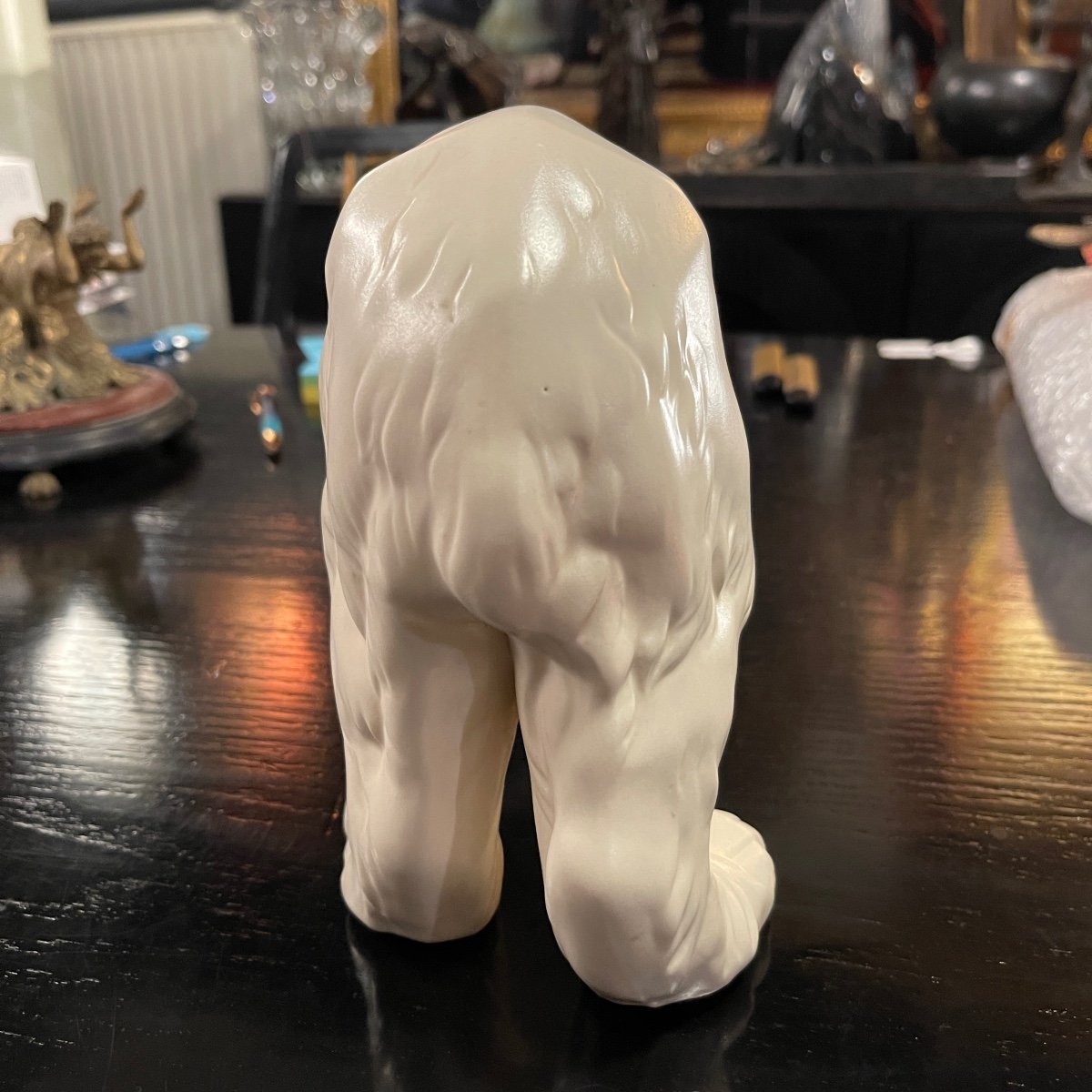 Polar Bear, Art Deco Ceramic Sculpture, Circa 1930-photo-1