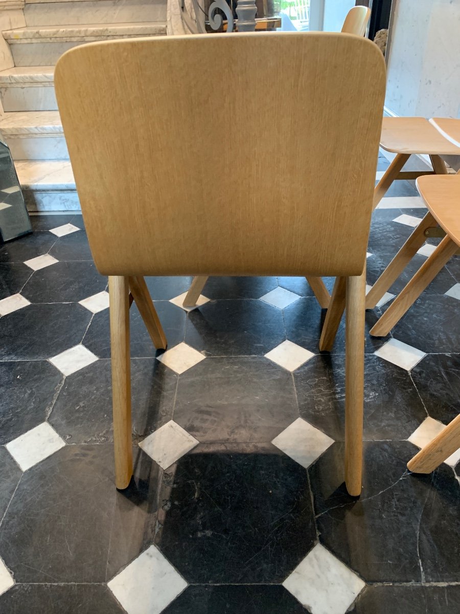 Ronan & Erwan Bouroullec Pour Hay Copenhague, Suite De 4 Chaises Empilables-photo-2