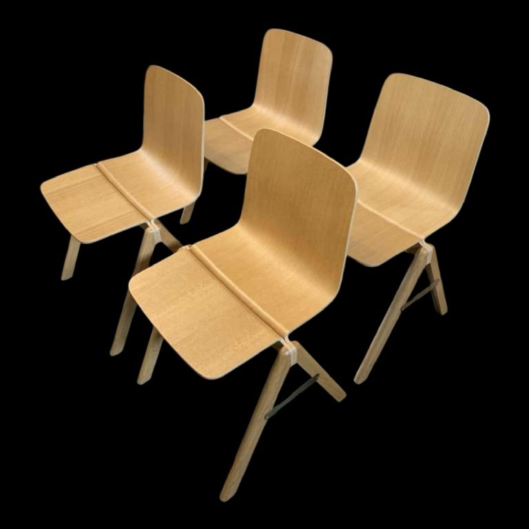 Ronan & Erwan Bouroullec Pour Hay Copenhague, Suite De 4 Chaises Empilables