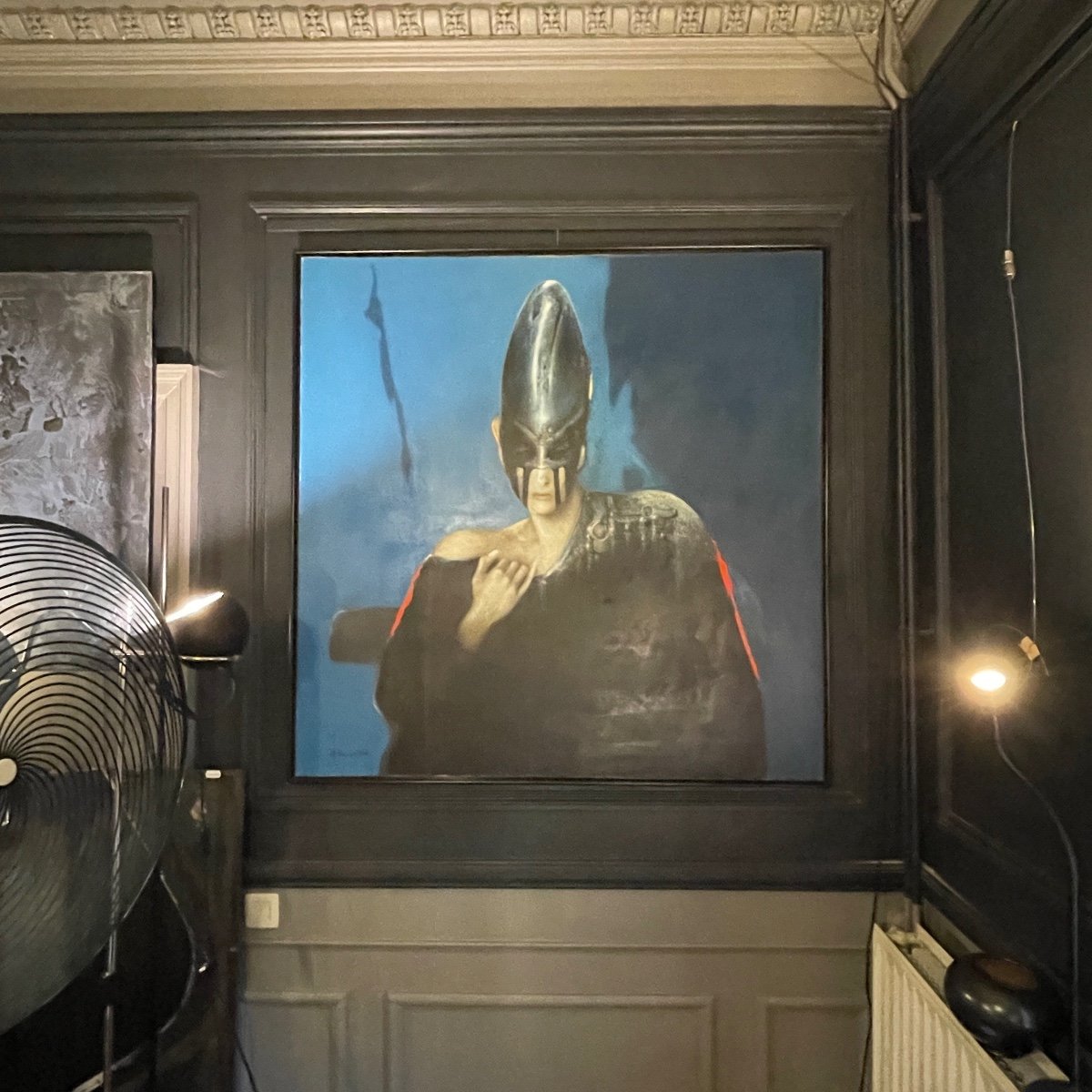 Michel Van De Velde 'métamorphose Marine' Tableau Réaliste Et Fantastique, Huile Sur Toile 1993-photo-7