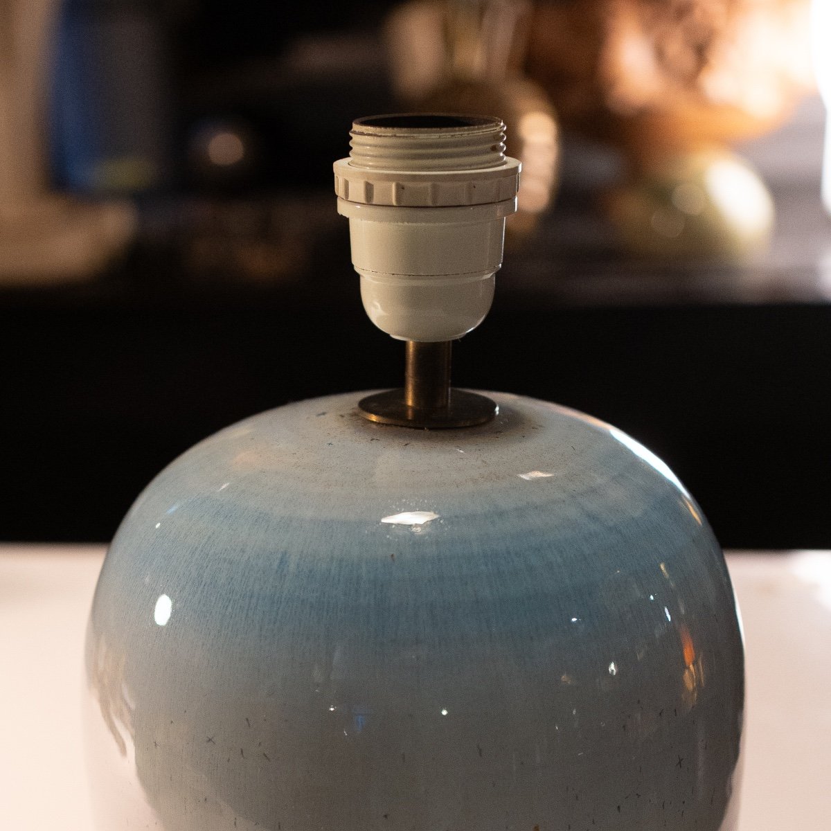 Antonio Lampecco, Ceramic Lamp Base, Ca 1980-photo-3