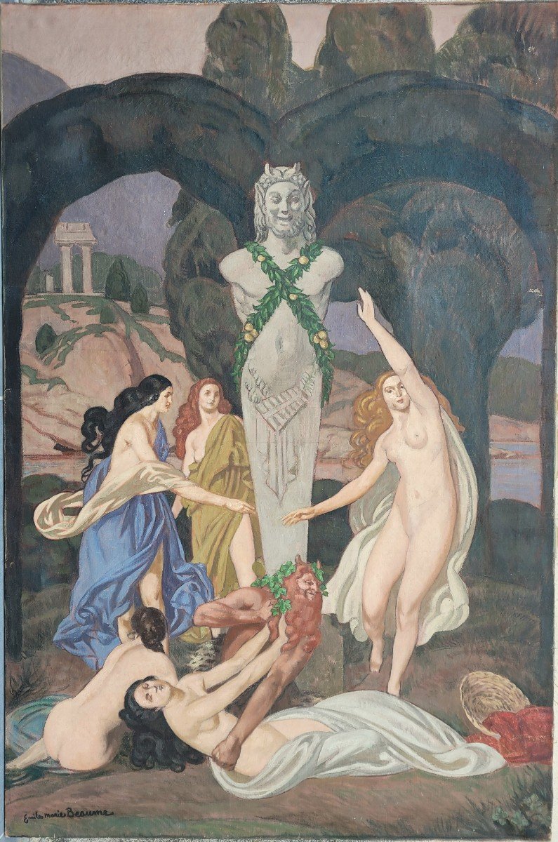 Emile Marie Beaume (1887-1967) Bacchanal