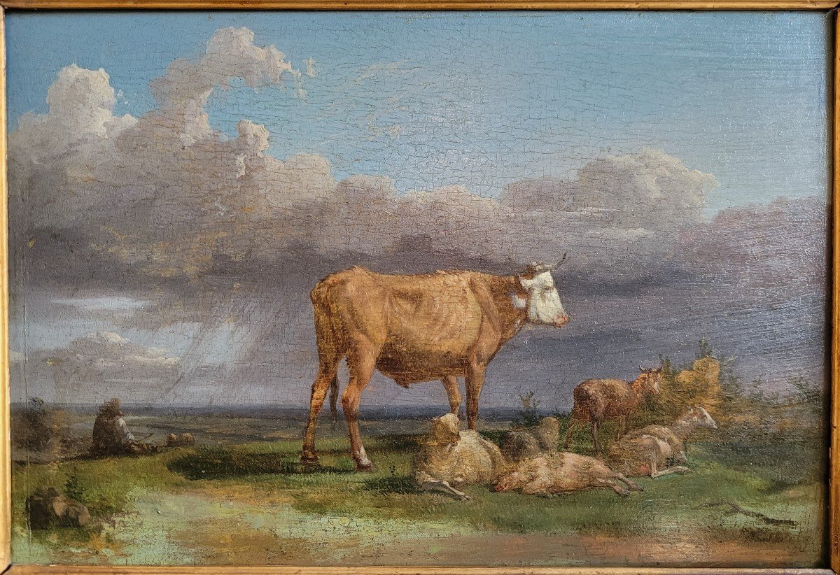 Jean Louis DEMARNE (1752-1829) Berger et ses animaux
