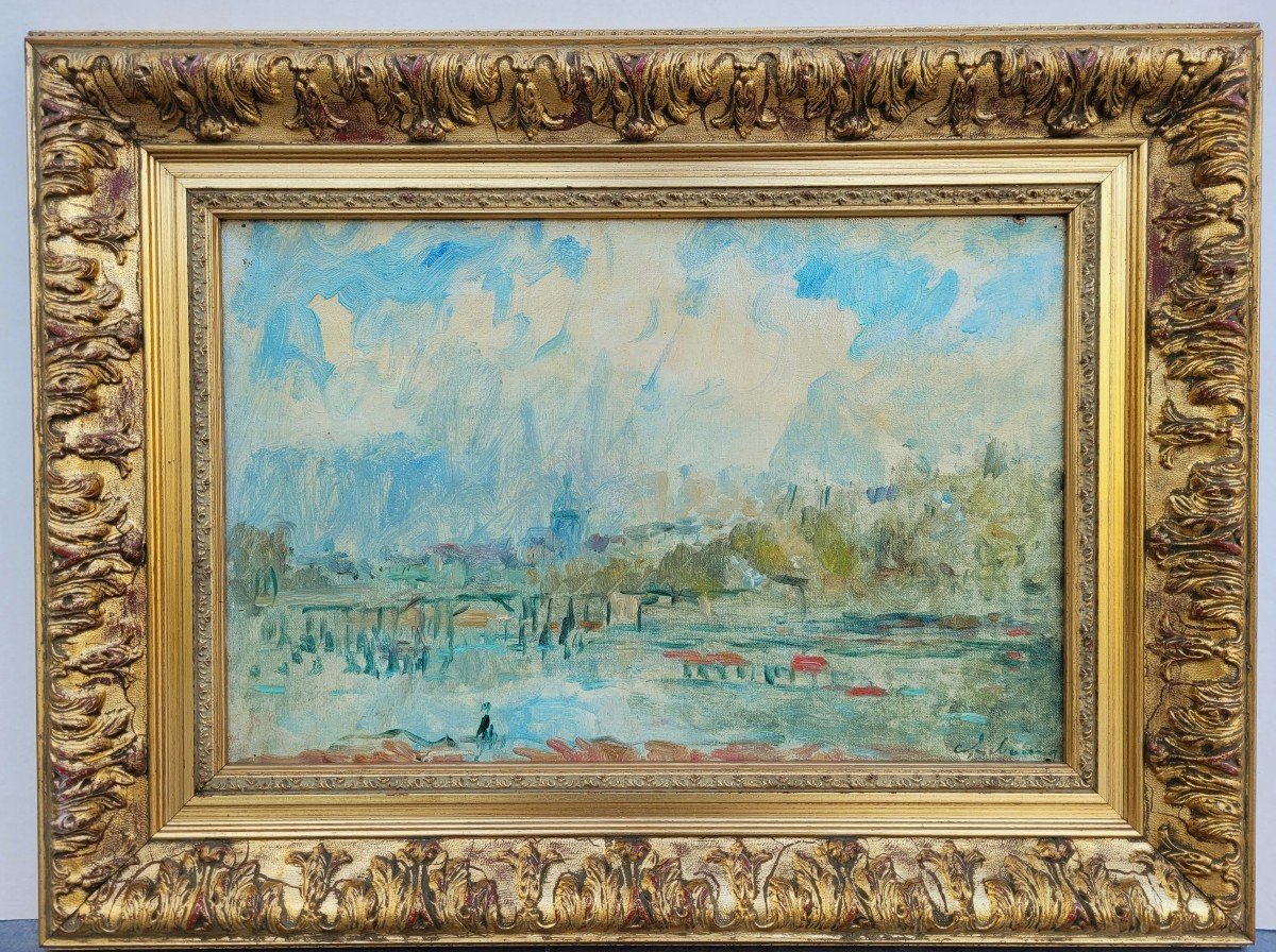 Albert LEBOURG (1849-1928) La Seine &agrave; Paris-photo-4