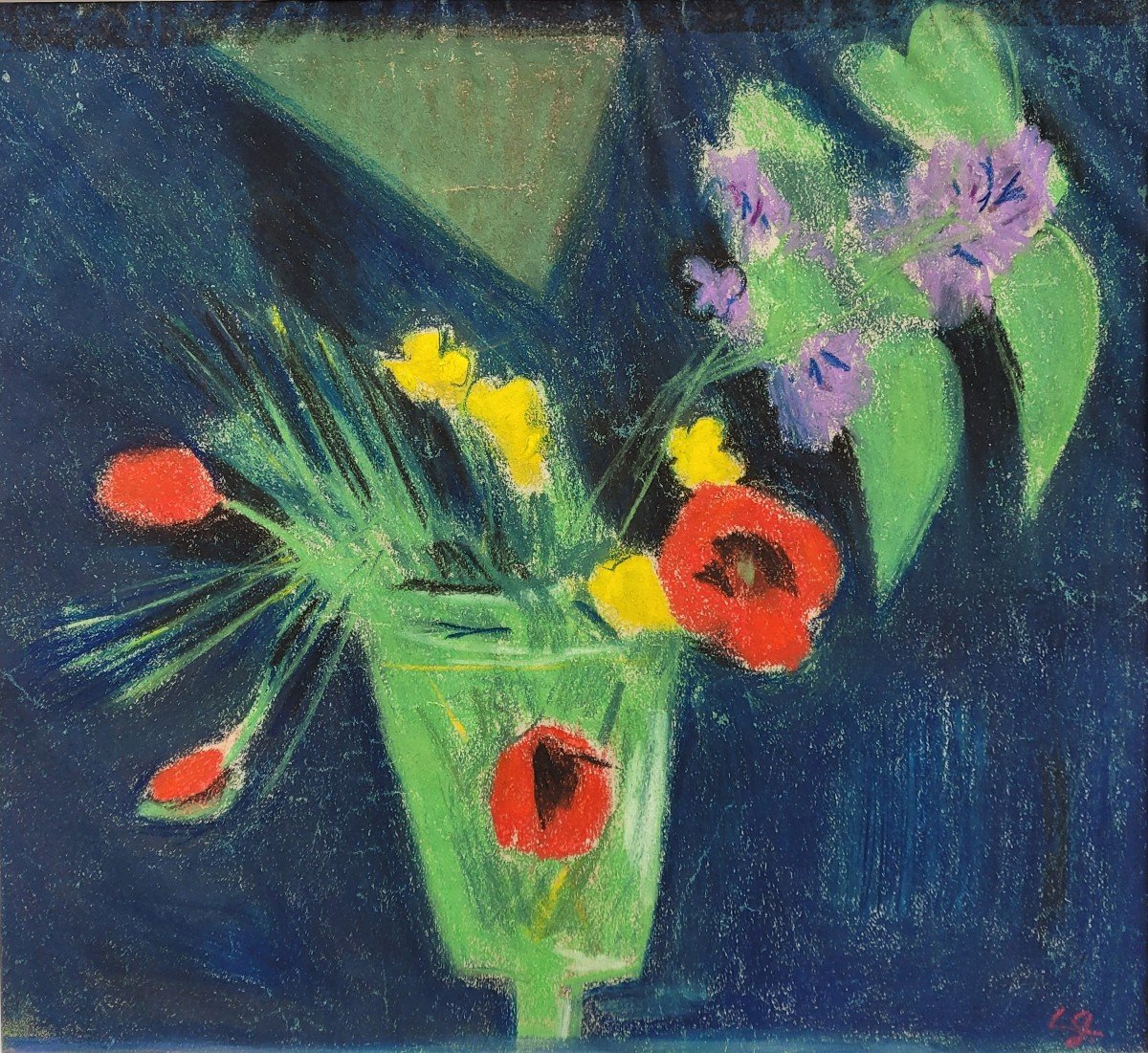Gabriel LAURIN (1901-1973)   Vase de fleurs 