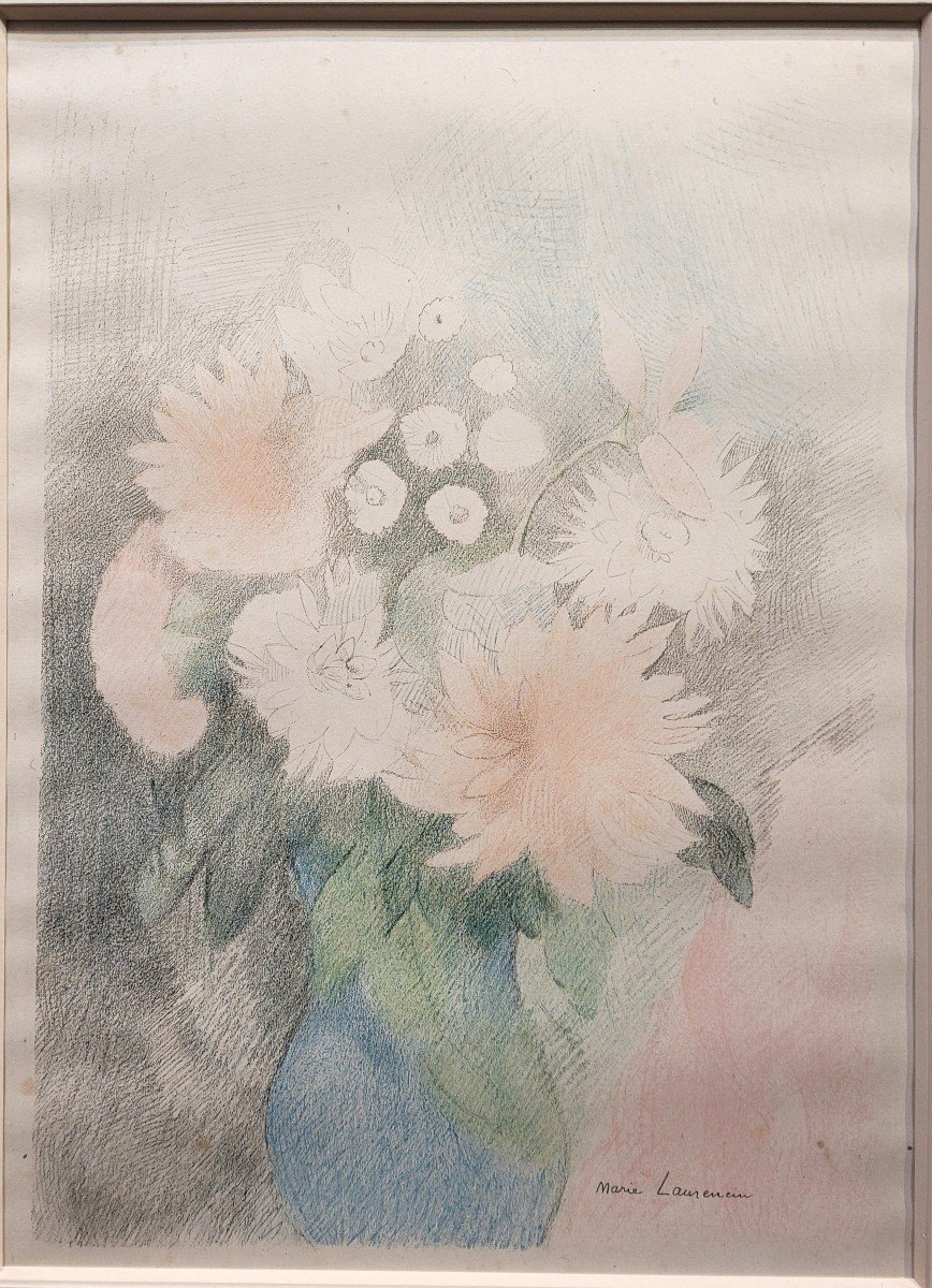 Marie Laurencin (1883-1956) Vase Of Flowers