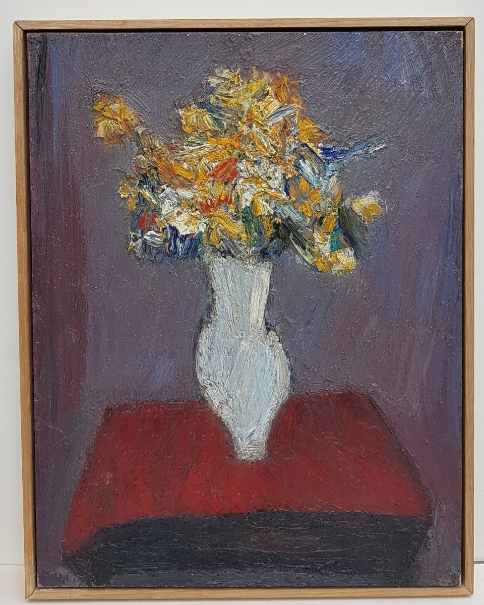 Richard Mandin (1909-2002) The Vase Of Flowers-photo-2