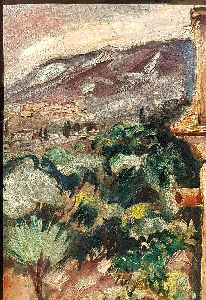 Emile Othon FRIESZ (1879-1949) Vue de la bastide à Toulon 1924-photo-1