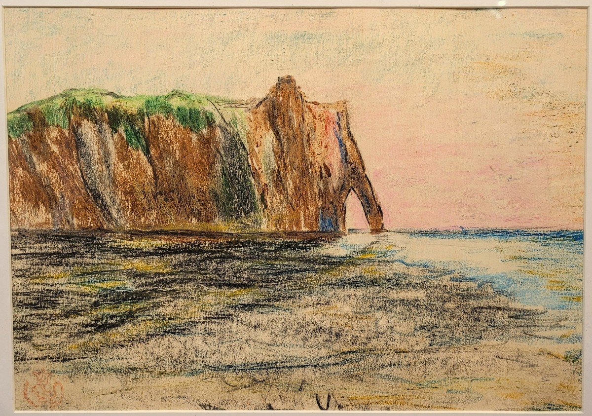  Émile Schuffenecker (1851-1934) Les falaises d'Etretat