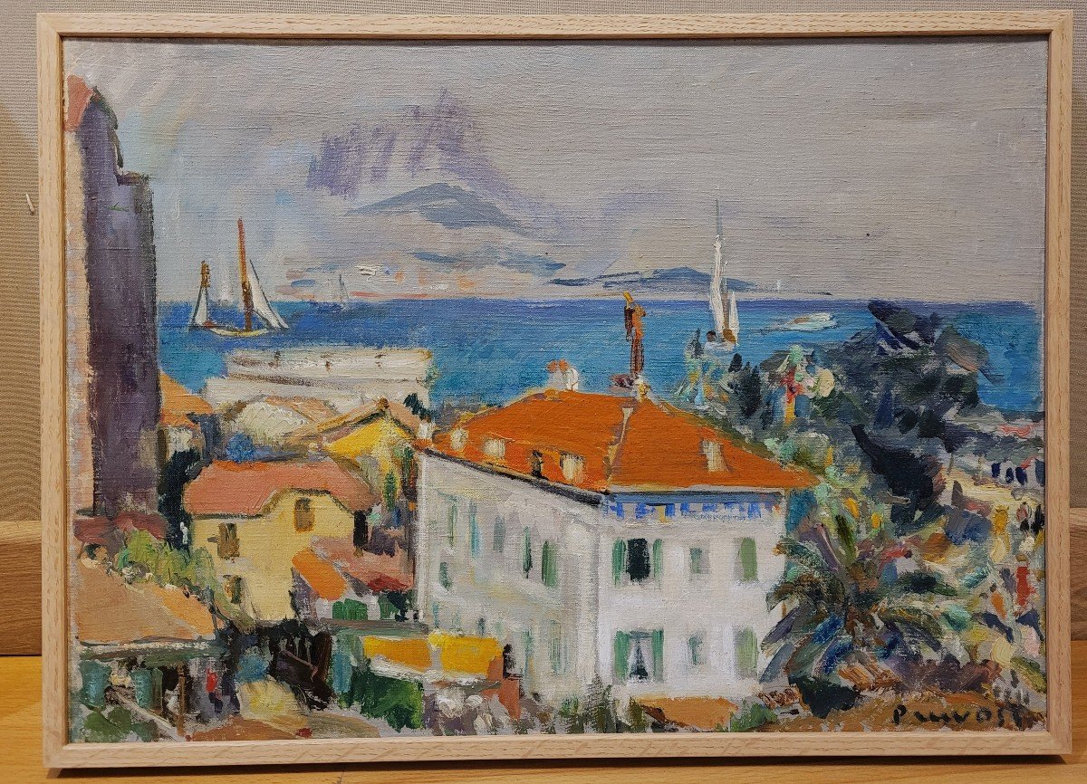 Pierre Pruvost (1921-2008) View In Antibes-photo-2