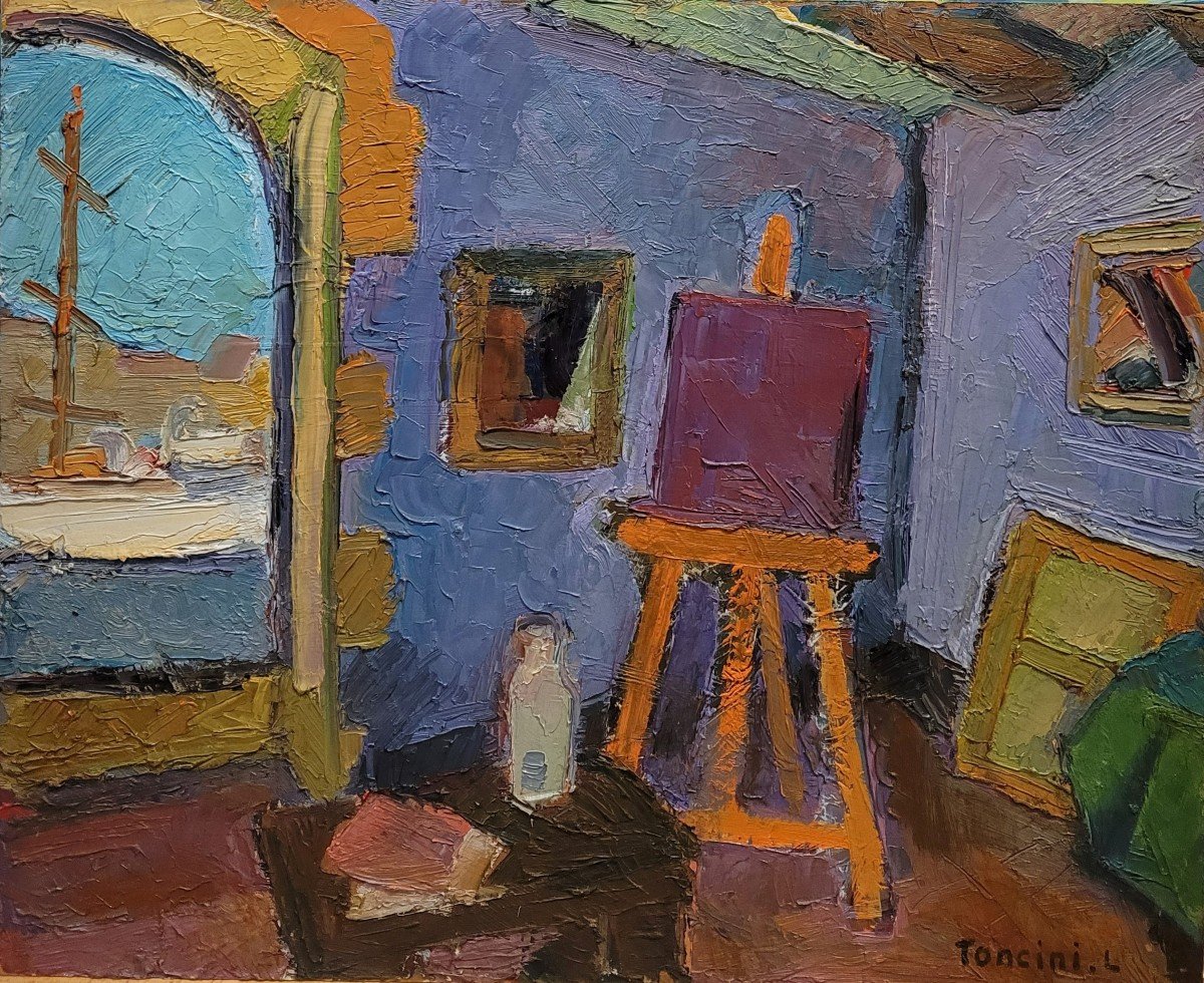   Louis TONCINI (1907-2002)  L'atelier Quai de Rive Neuve