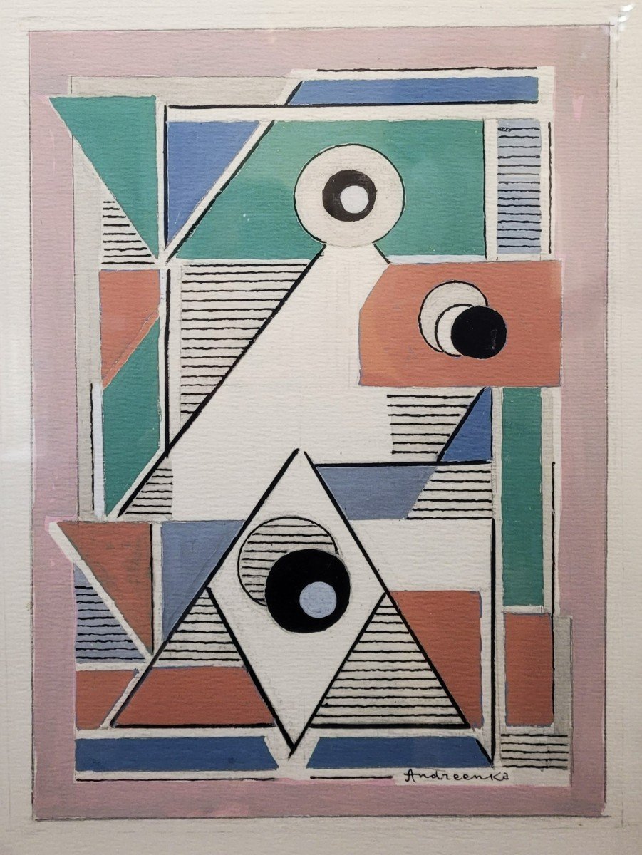 Michel Andreenko (1894-1982) Constructivist Composition 1925