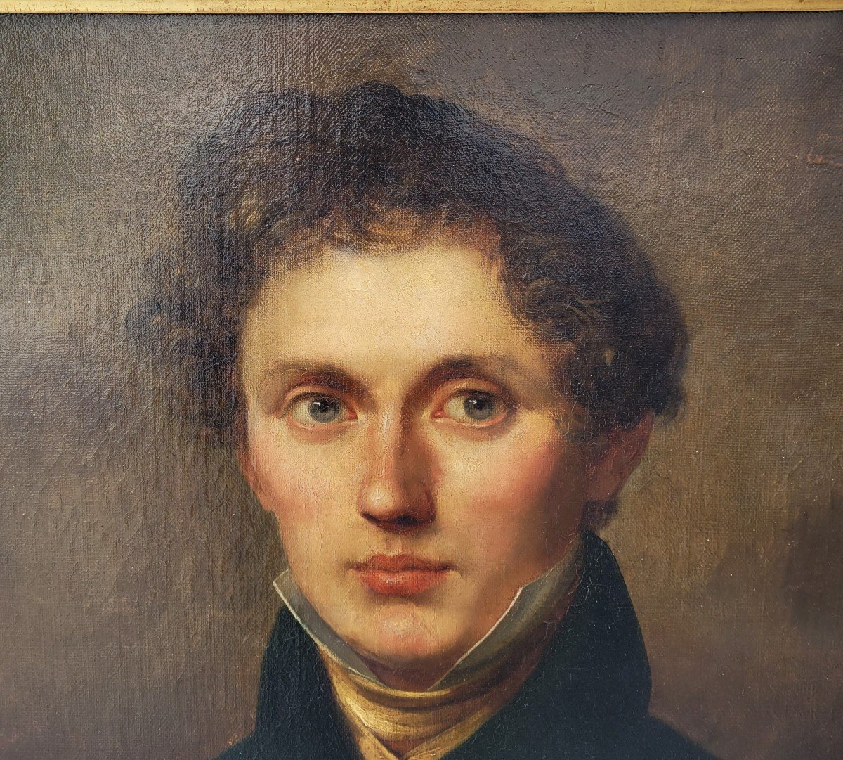 French School 1820 Portrait Of A Young Man-photo-4