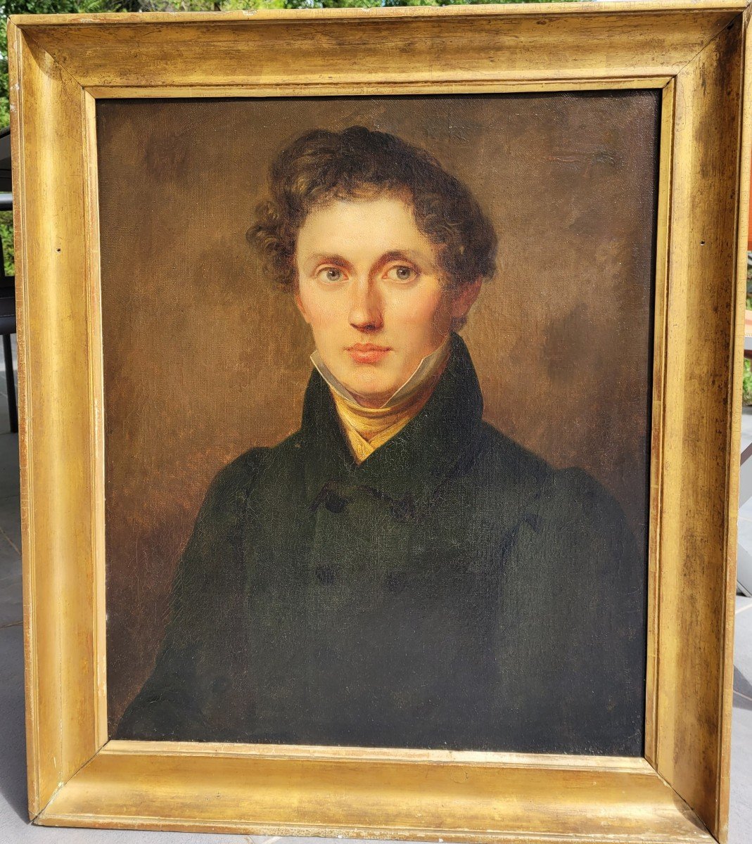 French School 1820 Portrait Of A Young Man-photo-1